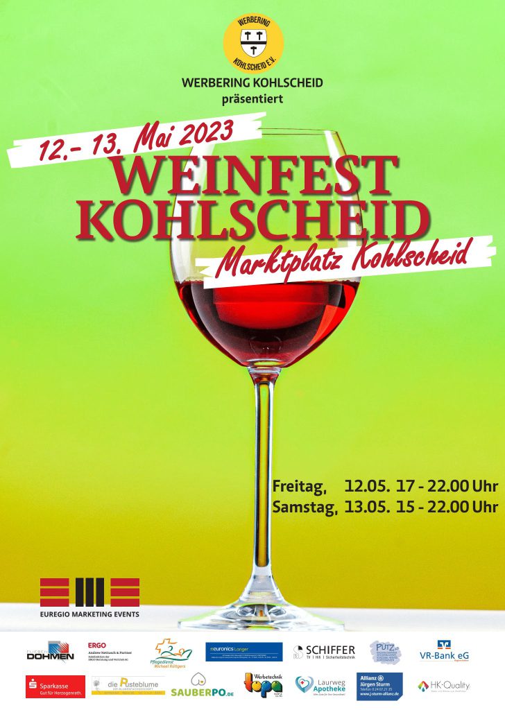 Weinfest Kohlscheid 12. - 13. Mai 2023